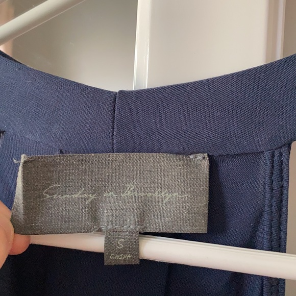 🛍️[DONATED] Anthropologie | Navy Blue Tank Halter Small - Picture 6 of 7